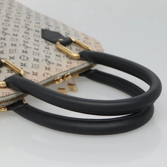 LOUIS VUITTON Monogram Mini Alma Haut Hand Bag Blue M92202 LV Auth - Picture 11 of 15